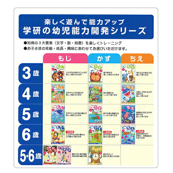 学研ステイフル 学研の幼児能力開発シリーズ3歳のワーク もじ がんばったねシール...