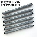 ステッドラー STAEDTLER ピグメントライナー Pigment liner 和気文具セレクト 6本セット 【ミリペン】【ドローイングペン】【水性サインペン】