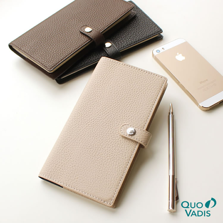 名入れ 無料 2025年 手帳 クオバディス QUOVADIS 週間（レフト式）8.8×17cm イタルノート 本革（牛革）カバー トリオンのサムネイル