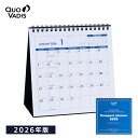 2026年 カレンダー クオバディス QUOVADIS コンパクトプランナー 卓上カレンダー デスクタイプ(16x16cm)