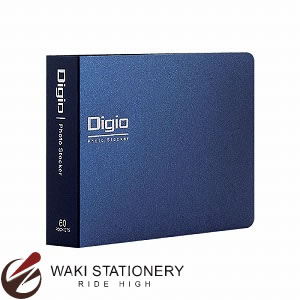 ナカバヤシ フォトストッカー E・L判60枚 ヨコ ブルー DGPL61-B