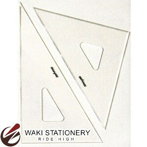 ドラパス 三幸製図 三角定規 面取 3mm厚 18cm No.13-232