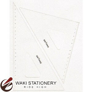 ドラパス 三幸製図 三角定規 インクエッジ・目盛付・2.5mm厚 24cm No.13-423