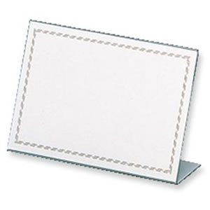 共栄プラスチック 塩ビ製L型カード立 80×120mm 透明 VL-121 / 10セット