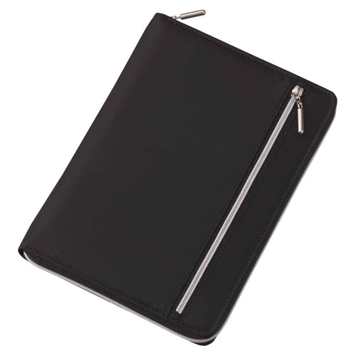 レイメイ藤井 ダブルファスナーマルチカバーノート A5 6+1ポケット ブラック CN182B