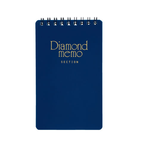 ミドリ ダイヤメモ L 方眼罫 中紙40枚 青 11733006