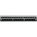 クツワ カラー定規 16cm ブラック KB027BK / 5セット