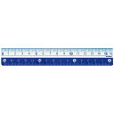 クツワ カラー定規 16cm ブルー KB027BL / 5セット