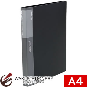 ビュートン リングバインダー(30穴) A4判 120枚収容 ダークグレー 15182