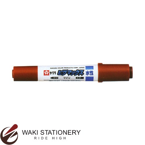 ▼商品詳細はこちらをクリック！納期早め通常3〜4営業日内に発送予定5点まで対応可返品について詳細画像返品について■この商品は「5点」までメール便対応可です。↓他商品とのお買い合わせは下記メール便基準数をご確認下さいませ。20送料について 商品名水性マーカー ピグマックスツイン ちゃいろ 商品番号ZPK-T#12 仕様/規格 裏うつりせず、いやなにおいがありません。ガラス、プラスチック、金属、木にも書けます。不透明調インキですので、色のついた面、透明な面の上に書いてもきれいな発色が得られます。顔料インキを使用していますので、耐水性、耐光性に優れています。黒い面、色画用紙にもきれいに発色します。●最大径：19.3mm●サイズ：キャップ付き139mm●重量：25g●軸・大キャップ・先栓材質：再生PP●小キャップ材質：PP●ペン先材質：ポリエステル繊維●インキ（水性顔料）JANコード：4901881817526 環境マーク シリーズサクラクレパス / ピグマックスツイン→『サクラクレパス / ピグマックスツイン 』シリーズの一覧はこちらです。 備考メーカー名 : サクラクレパス / SAKURA サクラクレパスお客様相談窓口　　こちらからメーカーへ直接お問い合わせいただけます【TEL】06-6910-8818【FAX】06-6910-8832【受付時間】土・日・祝日・休業日を除く 9：00〜12：00、13：00〜17：00 受付他にもあります！『ペン・マーカー > 水性サインペン 』の一覧へ 水性サインペン 水性マーカー 【オフィス用品】【オフィス文具】【シリーズ：サクラクレパス/ピグマックスツイン】【メーカー：サクラクレパス】【文房具ならワキ文具】【筆記具|ペン・マーカー|水性サインペン】【日本のブランド|さ行|サクラクレパス/SAKURA】和気文具のおすすめ文房具　　　
