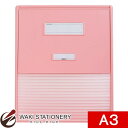 リヒトラブ カラーカードインデックス A3 16ポケット ピンク HC114C-4