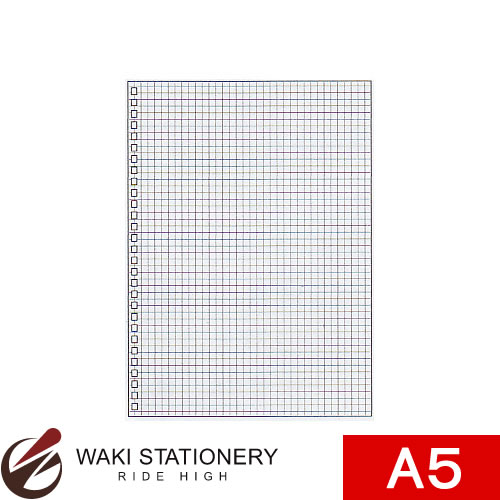 リヒトラブ ツイストリング・ノート(専用リーフ) セミB5S 方眼罫 1組(30枚) N1600S