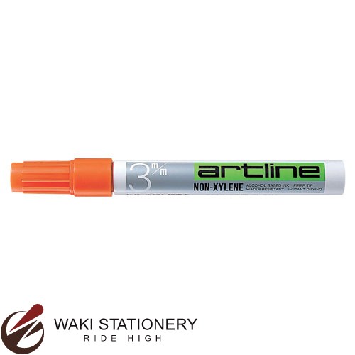 シャチハタ Artline 油性マーカー 丸3 橙色 (インク色:橙色) K-70 K-70-橙色