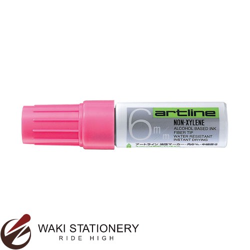 シャチハタ Artline 油性マーカー 角6 桃色 (インク色:桃色) K-50 K-50-桃色