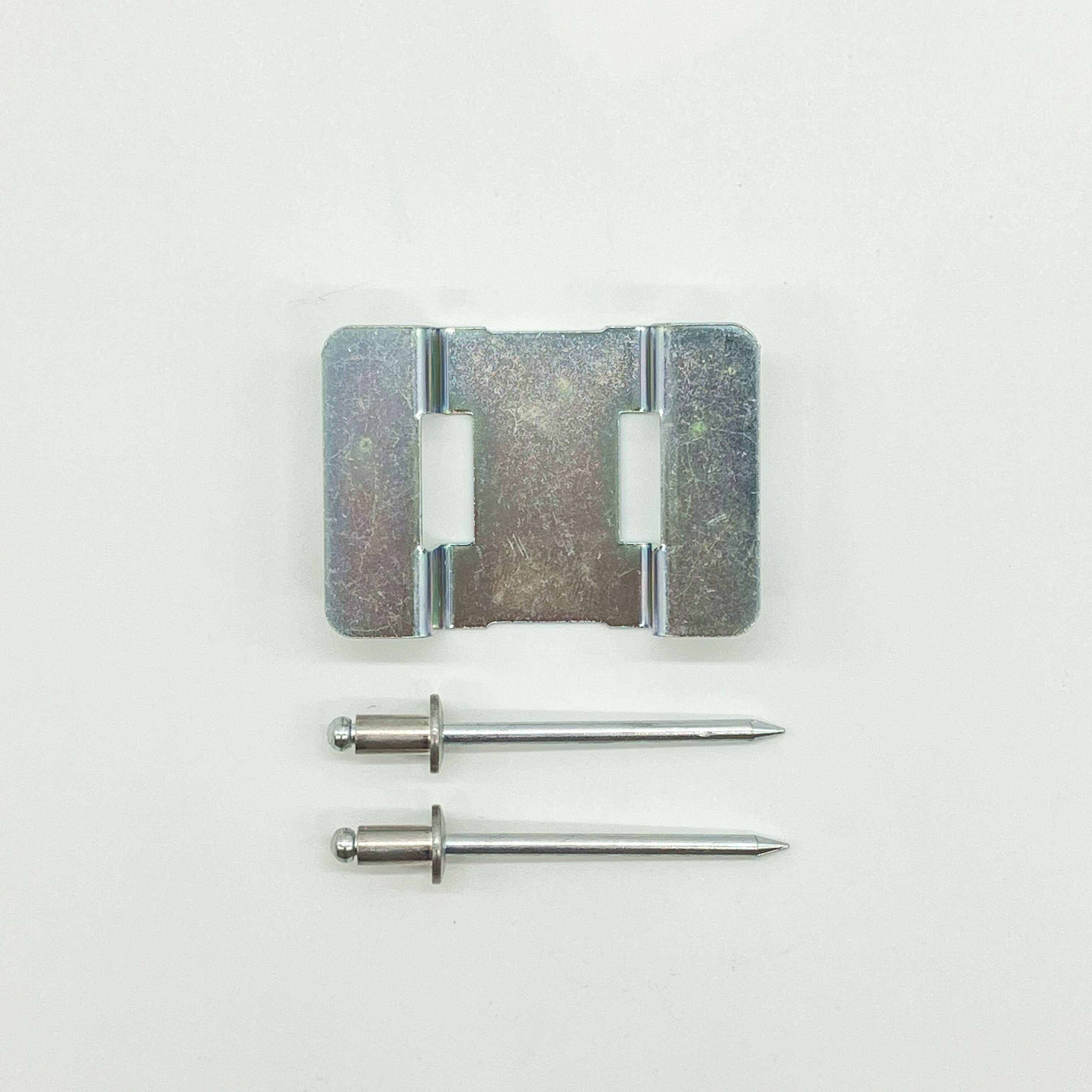 ハイロックディンプル錠用スライドバー 固定金具 ハンドリベット2本付き
