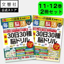 「脳トレ」の川島隆太教授が監修!【2冊セット】毎日脳活11・12|認知症 予防 脳 活性化 クロスワード 高齢者 シニア 施設 介護 ボケ防止 待合室 雑誌 物...