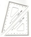 【メール便対応】共栄プラスチックORIONS三角定規V-42012cm その1