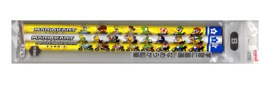 三菱鉛筆マリオカート鉛筆3本B　（6720 MKS2 B 3P)
