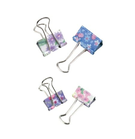 【メール便3Pまで対応】ソニック花柄ダブルクリップ花柄アソートGP-472(15個入)小 19mmGP-471(10個入)中 25mmのサムネイル