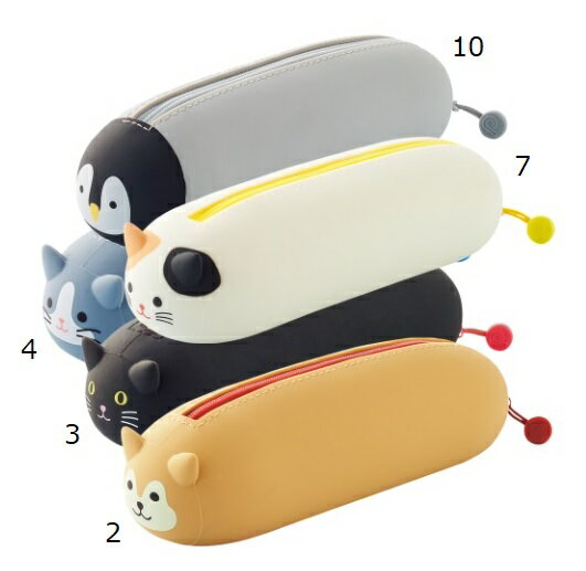 LIHITLAB.　寝ころびペンポーチ　＜SMART FIT PuniLabo＞　どうぶつコレクション　A-7781のサムネイル