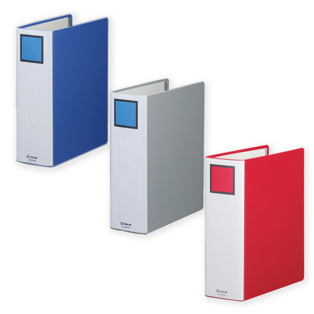 キングジム　キングファイル　スーパードッチ＜脱・着＞イージー　A4　800枚　2478A