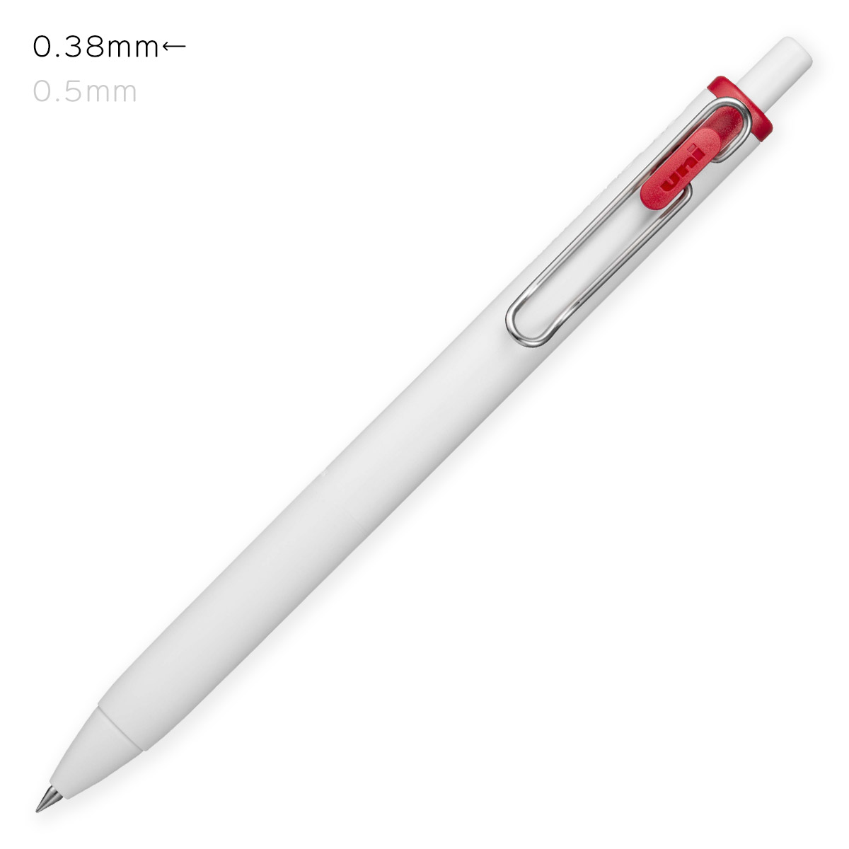 三菱鉛筆　ゲルインクボールペン　0.38mm　ユニボールワン　uni-ball ONE　焼きりんご色　UMNS38-14