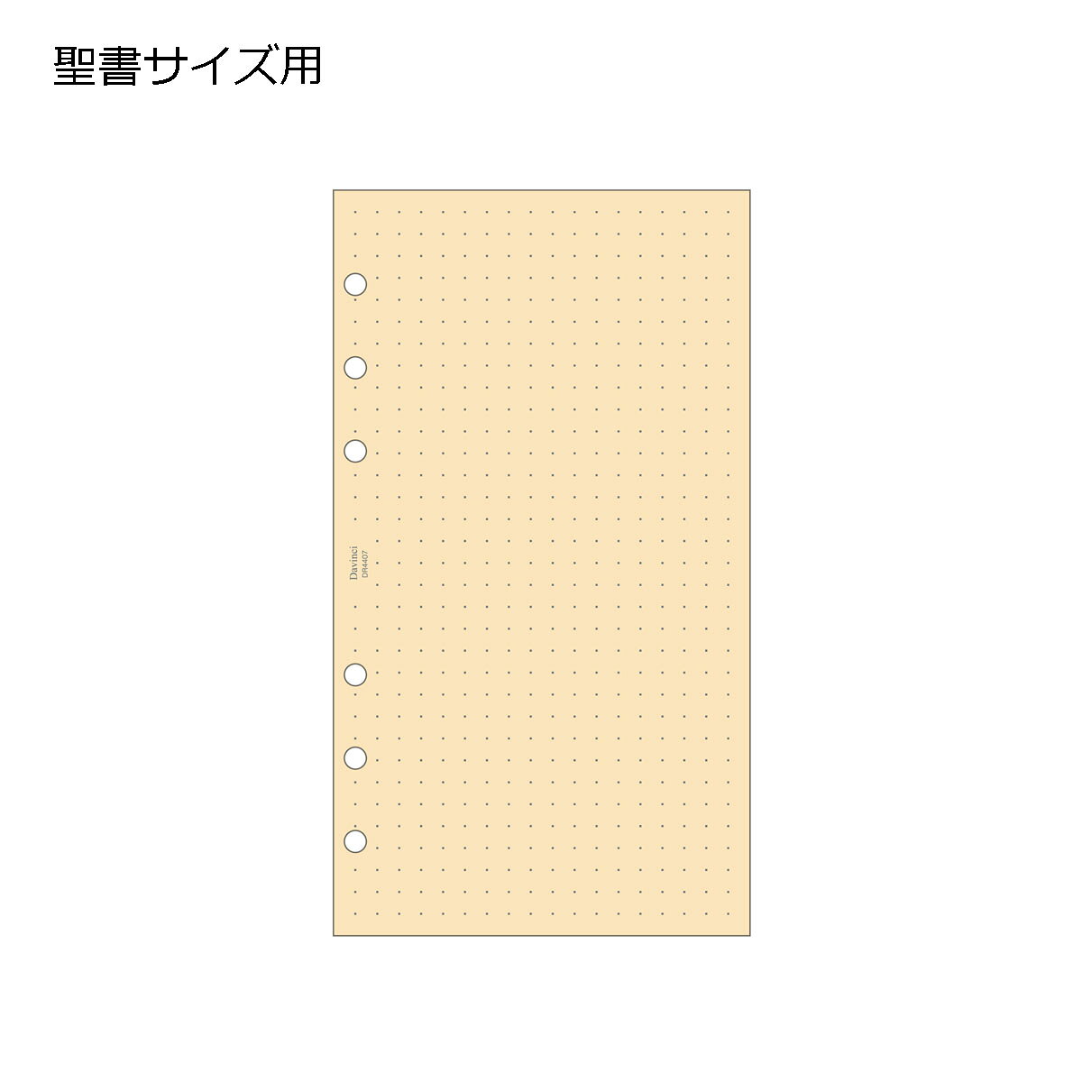 レイメイ藤井　ダ・ヴィンチ　リフィル　聖書サイズ　竹紙ドット方眼ノート　DR4407