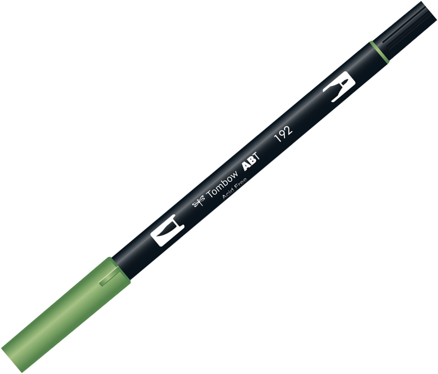 【メ可】トンボ鉛筆　水性マーカー　AB−T＜Asparagus(アスパラガス)＞　デュアルブラッシュペン　AB-T192の写真