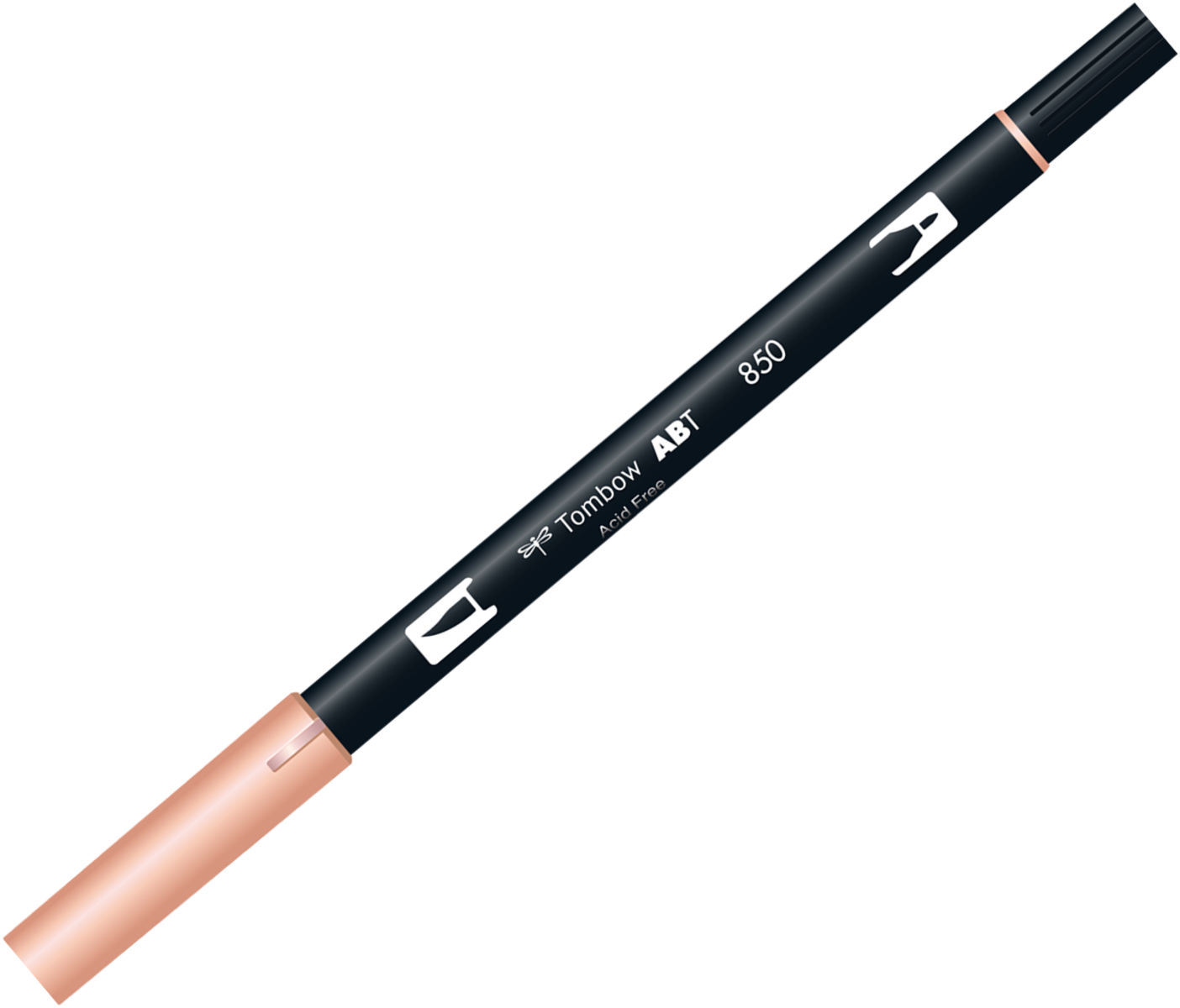 トンボ鉛筆　水性マーカー　AB−T＜Flesh(フレッシュ)＞　デュアルブラッシュペン　AB-T850