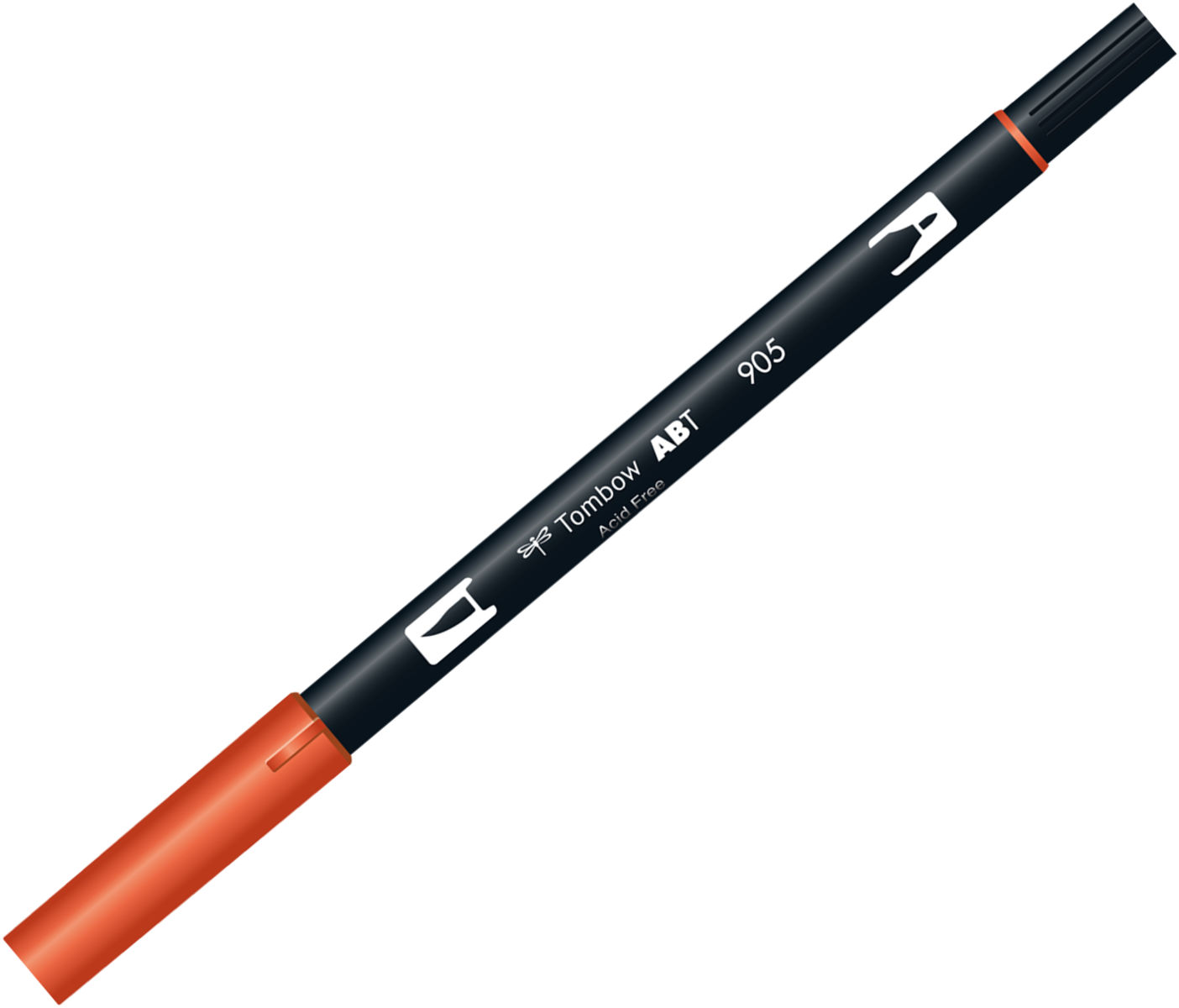 【メ可】トンボ鉛筆　水性マーカー　AB−T＜Red(レッド)＞　デュアルブラッシュペン　AB-T905の写真