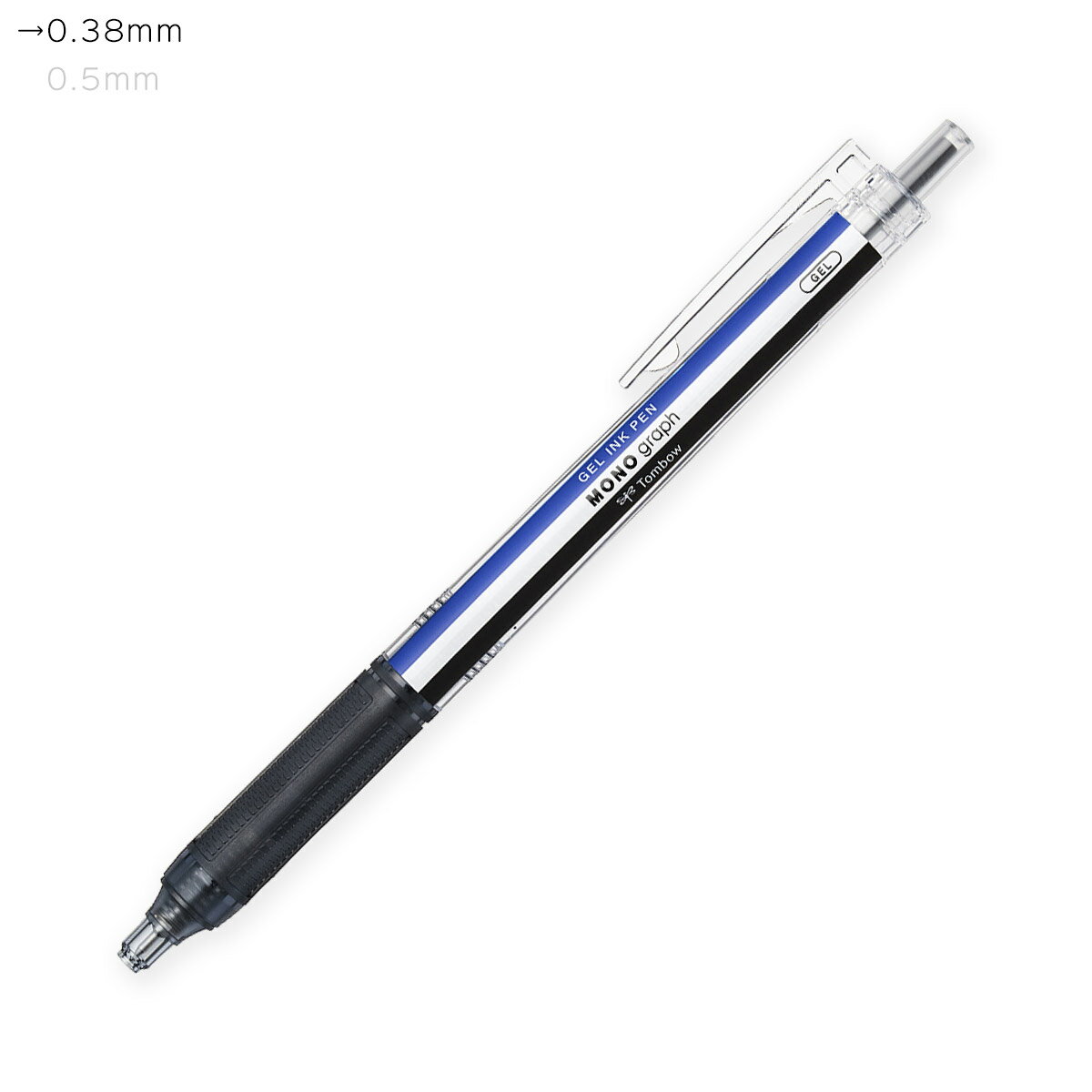 Rakuten - トンボ鉛筆　水性ゲルボールペン　モノグラフライト＜MONO graph Lite＞　0.38mm　モノカラー　黒インク　FCG-121A