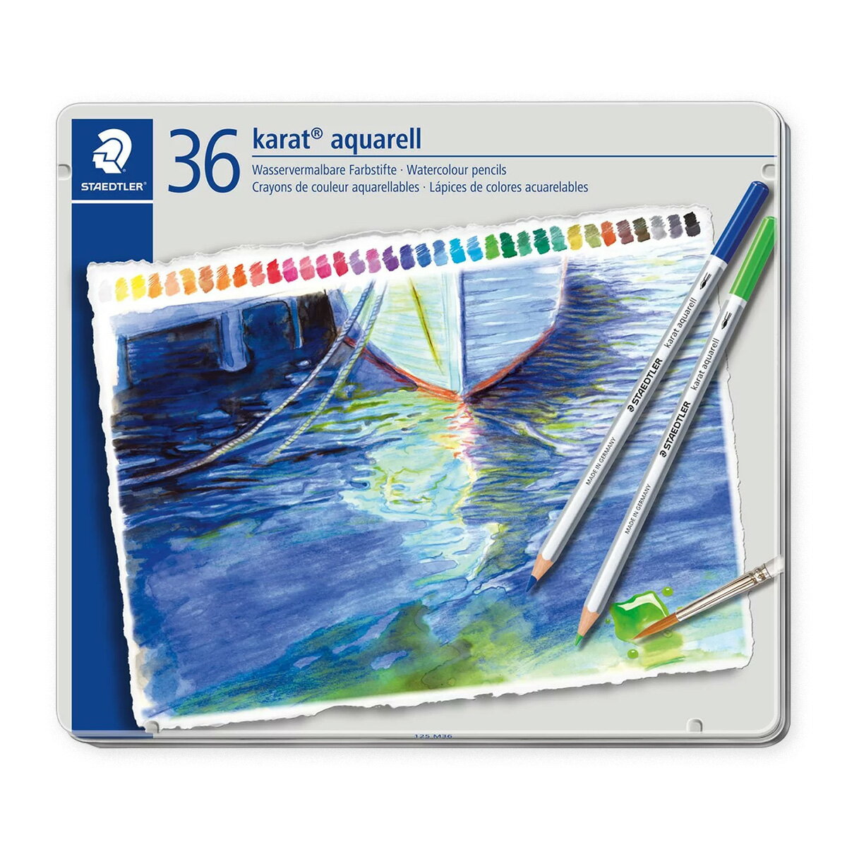 ステッドラー　カラト　アクェレル水彩色鉛筆　36色セット　(karat aquarell)　125M36