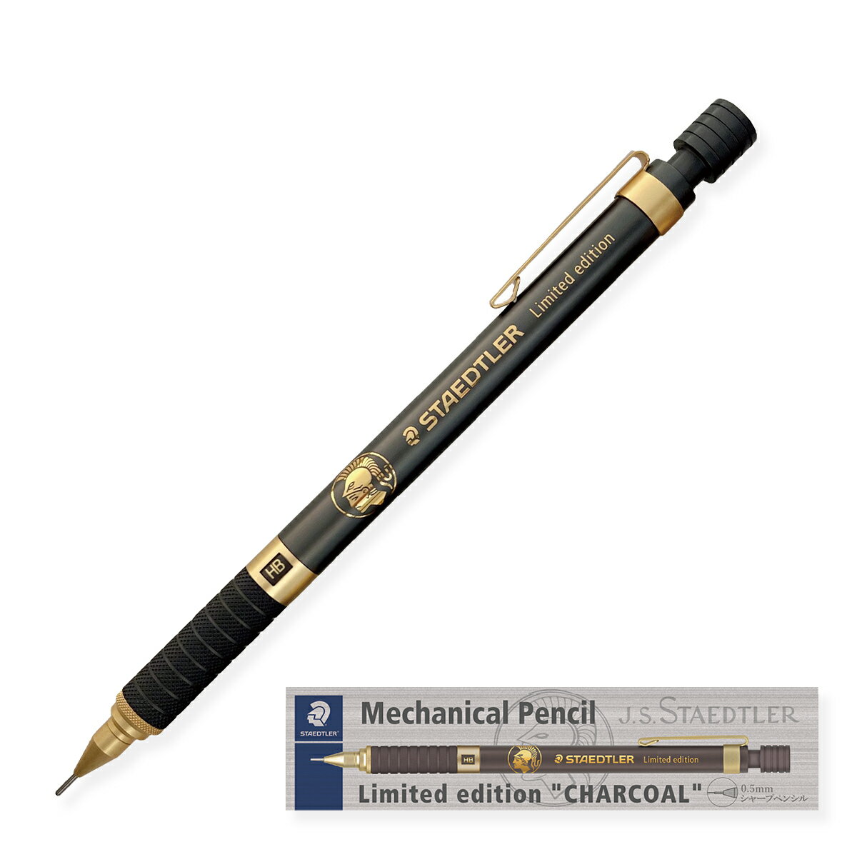 【メ可】ステッドラー　シャープペンシル　0.5mm　92535　限定色　チャコール　925-3505-8のサムネイル