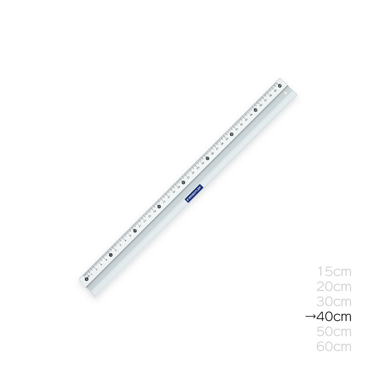 ステッドラー　直定規　アルミスケール　40cm　563-40