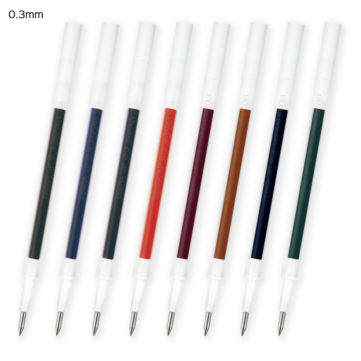 ゼブラ ボールペン替芯 JF0.3芯 0.3mm 水性顔料インク サラサ単色用 RJF3