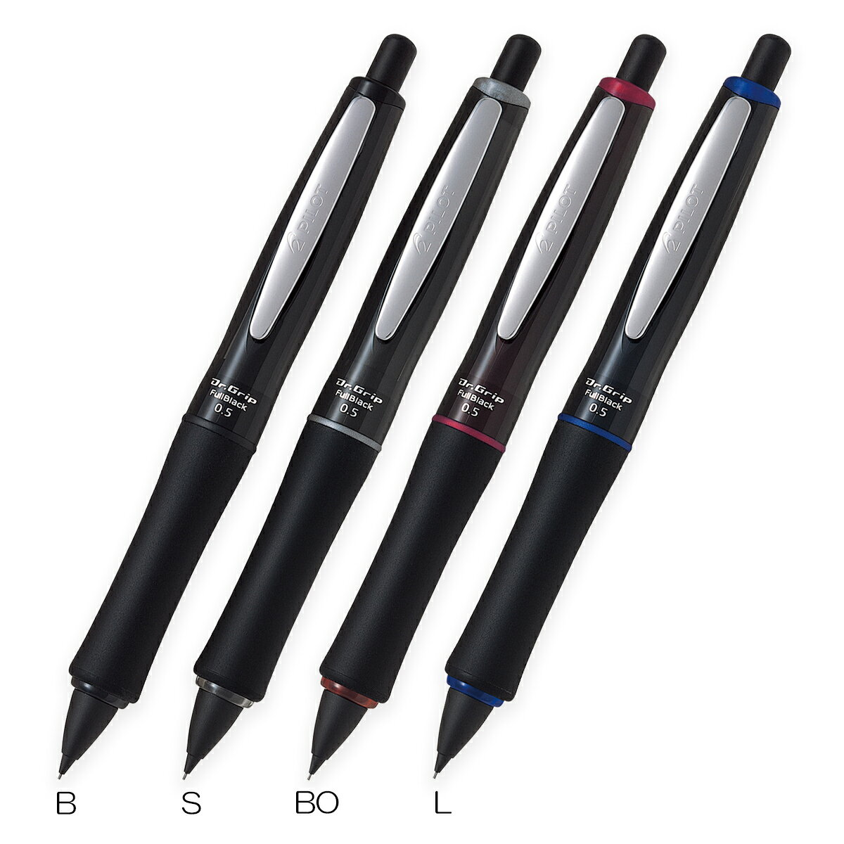 Rakuten - パイロット　シャープペンシル　ドクターグリップフルブラック　0.5mm　HDGFB-80R
