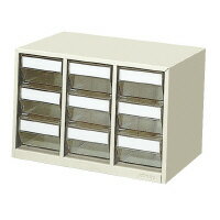 コクヨ　部品ケース3段　仕切板9枚入り　ライトグレー　PC-33M