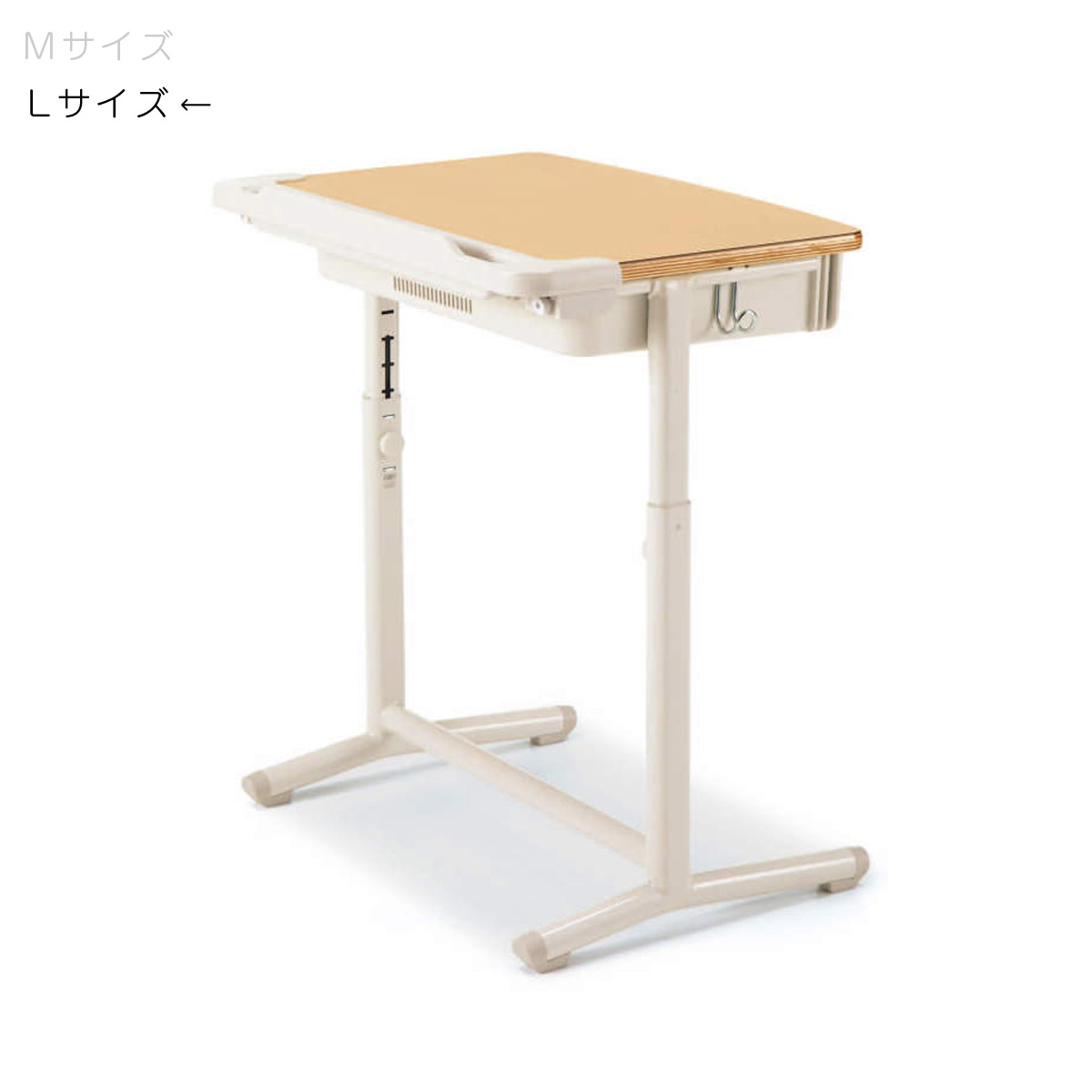 コクヨ　児童生徒用机　可動式　GIGAポケットタイプ＜スリット付き＞　W600×D465　プレーンナチュラル色　Lサイズ　JIS規格対応　ESD-CAT1RPL-EZMG21