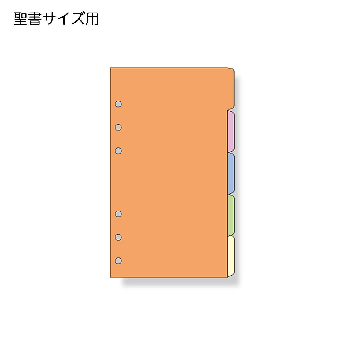 Bible Size - レイメイ藤井　リフィル　キーワード　聖書サイズ　カラーインデックス（5区分）　WWR331