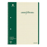 ●サイズ：A4 ●中紙寸法（タテ・ヨコ）：297・219 ●罫内容：中横罫（マージン罫入り） ●行数：40行 ●枚数：40枚 ●中紙：上質紙 ●表紙（表・裏）：色厚板紙 ●とじ穴間隔：80mmピッチ●1号A4サイズ。B罫・中横罫幅6mm。 ●製本／スパイラルとじ。