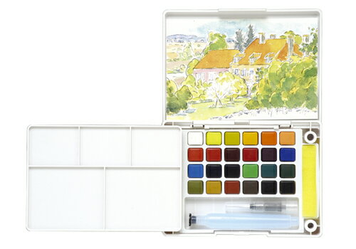 サクラクレパス ターレンスプチカラー水筆入り 24色セット NCW-24H