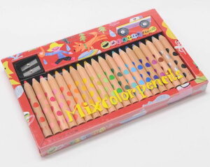 コクヨ　Art and Craftシリーズ　画期的な二色の芯　ミックス色鉛筆　20本　日本製　KE-AC2