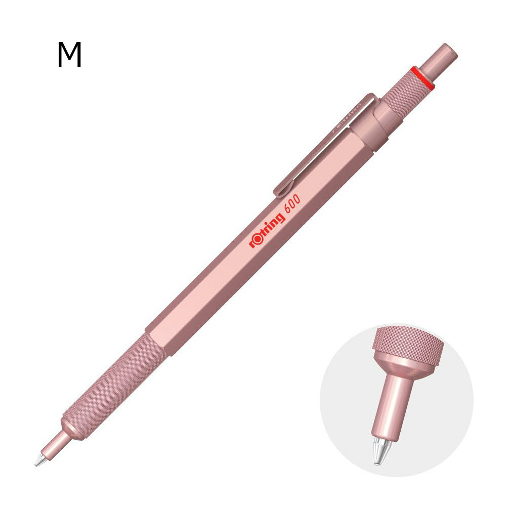 Rotring - ロットリング　600　ボールペン　ローズゴールド　M字　2183912