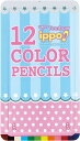 【メ可】トンボ鉛筆 スライド缶入色鉛筆 12色 ippo! ...