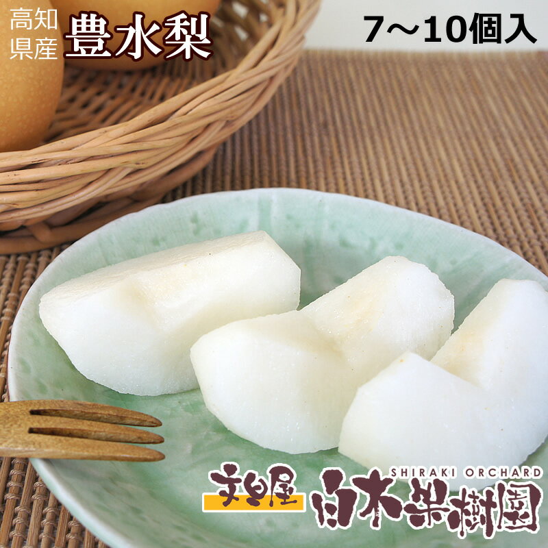 高知県産特選秀品 豊水梨　約4キロ箱　中・大玉7〜10玉入り 【秋の味覚】【秋の果物】【楽ギフト_包装】【楽ギフト_のし宛書】【楽ギフト_メッセ入力】のサムネイル
