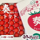 【クール送料込】高知産 奏トマト 約2kg 24~32個入り【ギフト】【 プレゼント 】【お取り寄せ】