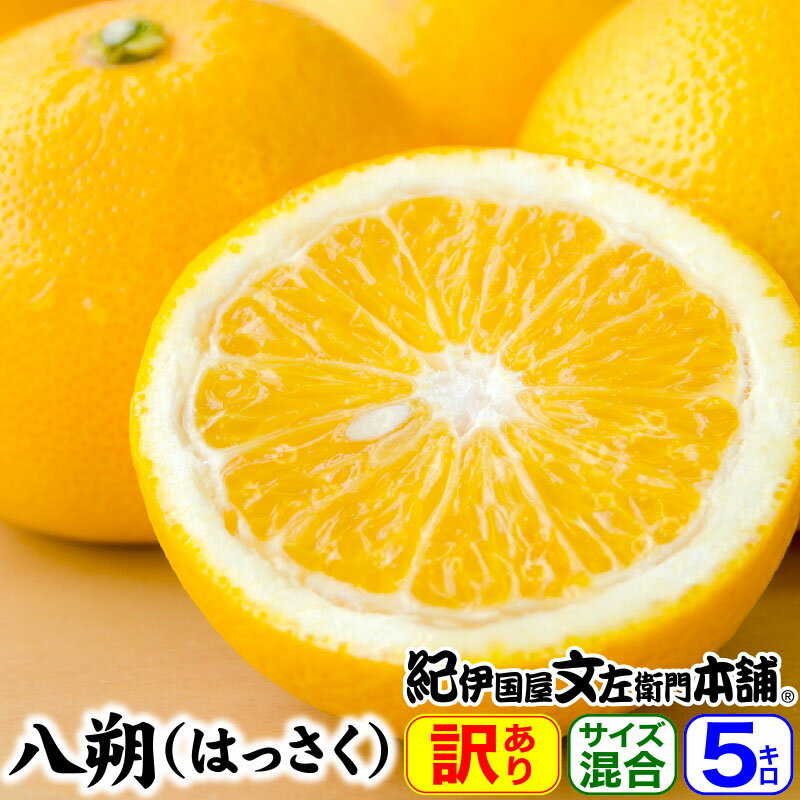 【順次出荷】訳あり 八朔【ご家庭用】5kg サイズ混合【送料無料】和歌山有田産 わけあり果実（徳用選別）ハッサク はっさく 紀州産 和歌山県産 みかんの本場 有田地方から 春かんきつ™春みかん™ 年越し収穫の完熟果実