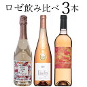 ロゼ　3本セット スパークリング スティル 甘口 のバラエティ豊かな3本セット ワイン セット wine ギフト ホワイトデー 750ML