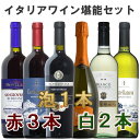 イタリア楽しみ尽くし6本!陽気な味わいばかりのイタリアワインバラエティセット! 【送料無料】ワイン 赤 ワインセット セット コク旨 白 白ワイン wine ギフト 御中元 750ML