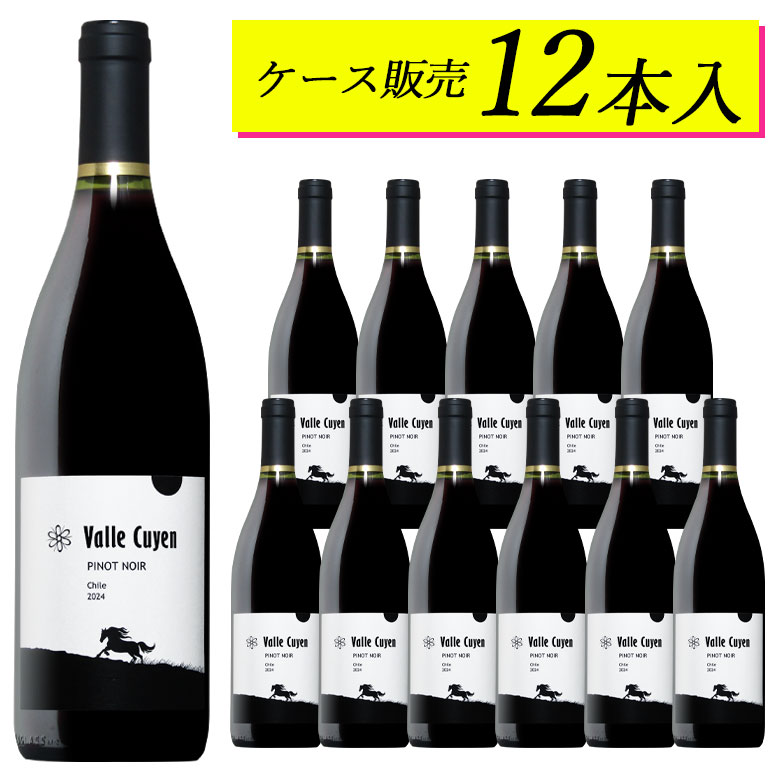 Rakuten - 【ケース販売12本】ヴァイエ・クイエン ピノ・ノワール チリワイン【ヴィンテージは順次変わります】日本に届いた状態のカートンのままお届けしますギフト 母の日 750ML